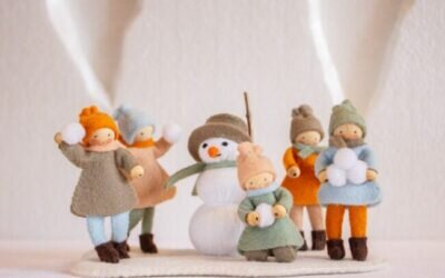 Atelier Pippilotta | Vijf kinderen en een Sneeuwpop