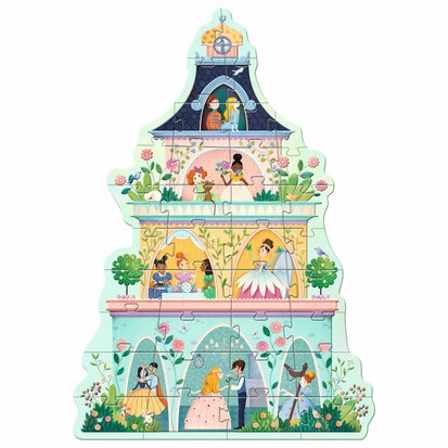 Djeco Vloerpuzzel | Prinsessentoren 36 stukjes  4+