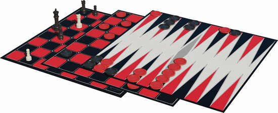Goliath Klassieke Spellen | Schaken - Dammen - Backgammon  3 in1 Bordspel 6+