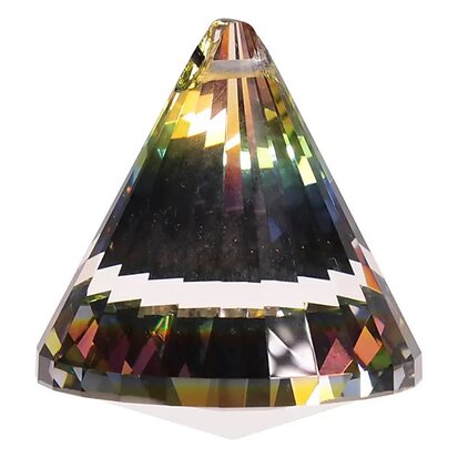 Kristal Kegel / Diamant Multi Color 