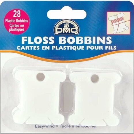 Plastic bobbins 28 stuks