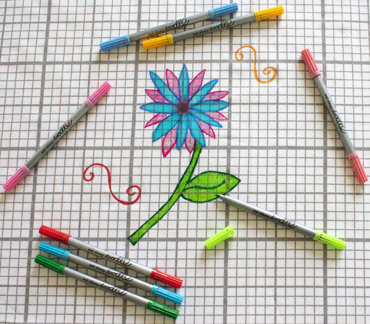 Eatsleepdoodle Uitwasbare Stiften 10 stuks Pastel