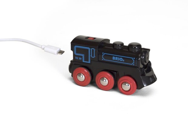 Brio - Oplaadbare locomotief met mini USB - kabel - 33599