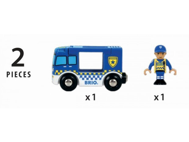 Politiewagen met licht en geluid