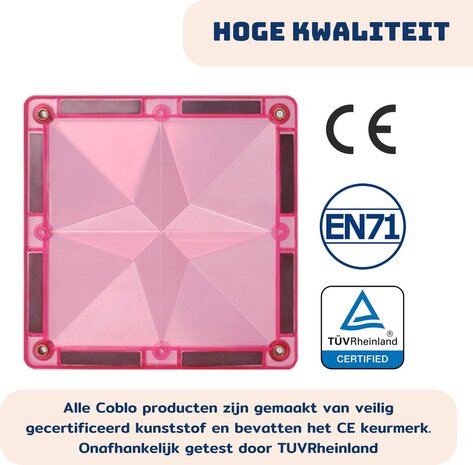 Coblo-Pastel 100st. Magnetisch speelgoed