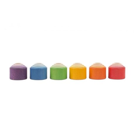 Grapat Houten Stapelbakjes Gekleurd