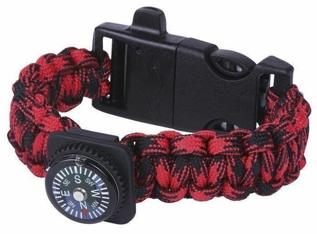 Expeditie Natuur Survival Armband Rood Of Blauw