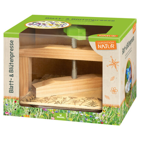 Moses-Bloemenpers Expeditie Natuur junior 22 x 15,5 hout