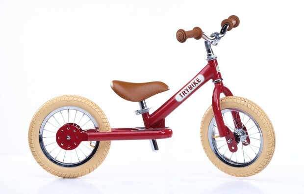 Trybike Loopfiets |  Driewieler Vintage Red (twee-in-één)