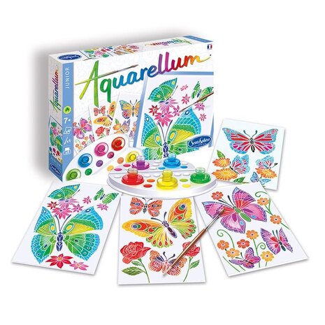 Aquarellum Junior Vlinders en Bloemen 6+