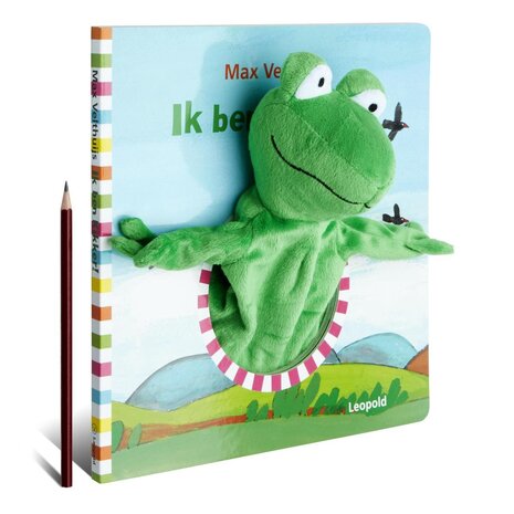 Leopold | Kartonboek met Handpop - Ik ben Kikker 2+