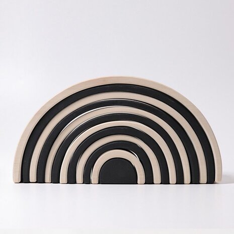 Grimm's houten Regenboog Zwart-Wit AANBIEDING