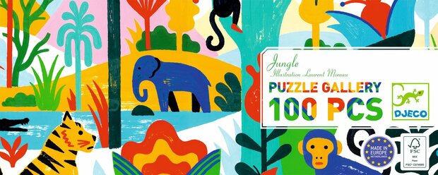 Djeco Puzzel | Jungle 100 stukjes 5+