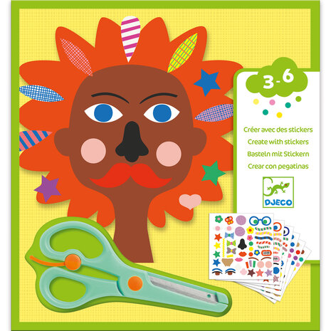 Djeco Creatief met Stickers | Kapper 3-6 jaar