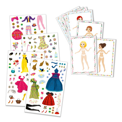 Djeco Herbruikbare Stickers | Aankleedpoppen 5-8 jaar