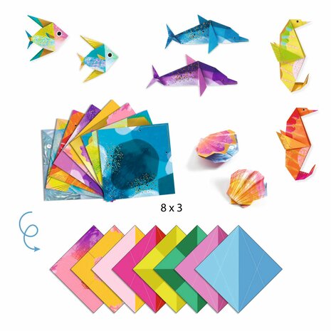 Djeco Origami | Zeedieren 7-12 jaar