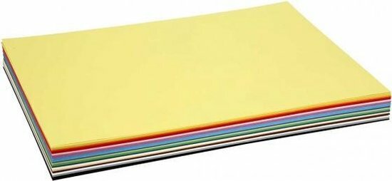 Colortime Gekleurd Karton A4 - 30Vel - Diverse Kleuren