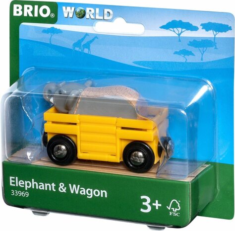 Brio - Wagon met Olifant - 33969