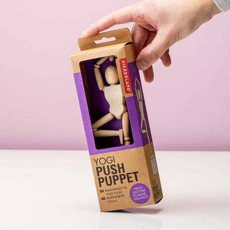 Kikkerland | Yogi Push Puppet