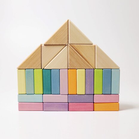 Grimm's houten Blokken - Pastel Duo