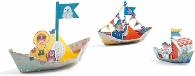 Knutselpakket Origami Boten op het Water 7+