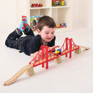Bigjigs Rail - Dubbele Hangbrug / Double Suspension Bridge | Speel je Wijs