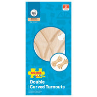 Bigjigs Rail - Twee Dubbel Gebogen Wissels | Speel je Wijs