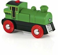 Brio Groene locomotief op batterijen | Speel je Wijs