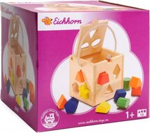Eichhorn Houten Sorteerkubus / Vormenstoof | Speel je Wijs