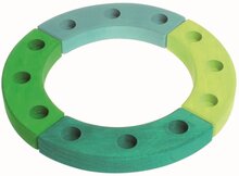 Grimm's Houten Jaarring - Blauw /&nbsp;Groen