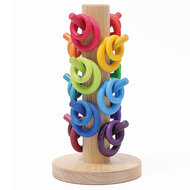 Grimm's Sorteerboom voor houten Ringen - Rainbow | Speel je Wijs