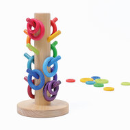 Grimm's Sorteerboom voor houten Ringen - Rainbow | Speel je Wijs