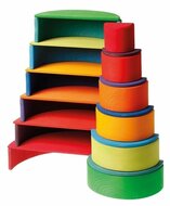 Grimm's halve houten Circels - Regenboog