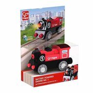 Hape Locomotief op Batterijen &ndash; Houten Trein Speelgoed | Speelgoedwinkel Speel je Wijs