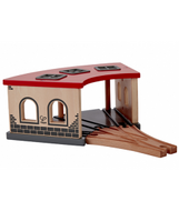 Treinbaan locomotief loods