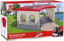 Treinbaan locomotief loods