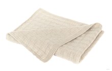 Gebreid Dekentje Beige