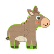 Djeco-Houten Puzzel Boerderijdieren - Coucou Cow | Speel je Wijs