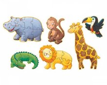 Djeco Reuzen Puzzel | Safaridieren 2+