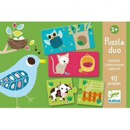Djeco Duo Puzzel Leefruimte 2+ | Speel je Wijs