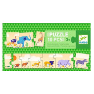 Djeco -Puzzel Van groot naar klein (2+)