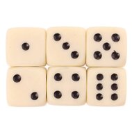 Dobbelsteen 6 stuks in doosje | Speel je Wijs