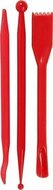 CC Plastic Boetseergereedschap - Rood 3 Stuks