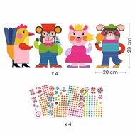 Djeco-Creatief met stickers, Schitterend (3-6jr.)