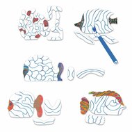 Djeco Knutselpakket Creatief met papier - Onder de Golven 3-6 jaar | Speel je Wijs