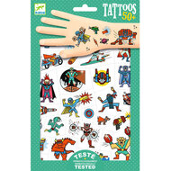 Djeco Tattoos helden VS slechteriken