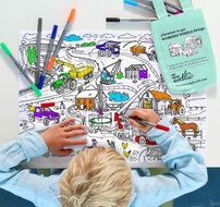 Eat Sleep Doodle Placemat To Go - Dinosaurus