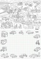 Eat Sleep Doodle Placemat To Go - Dinosaurus