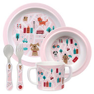 Sigikid Melamine Diner Set Roze