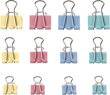 Foldback Clips 15-25mm Pastel Per Stuk